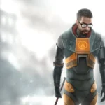Gordon Freeman sa pajserom u apokaliptičnom pejzažu
